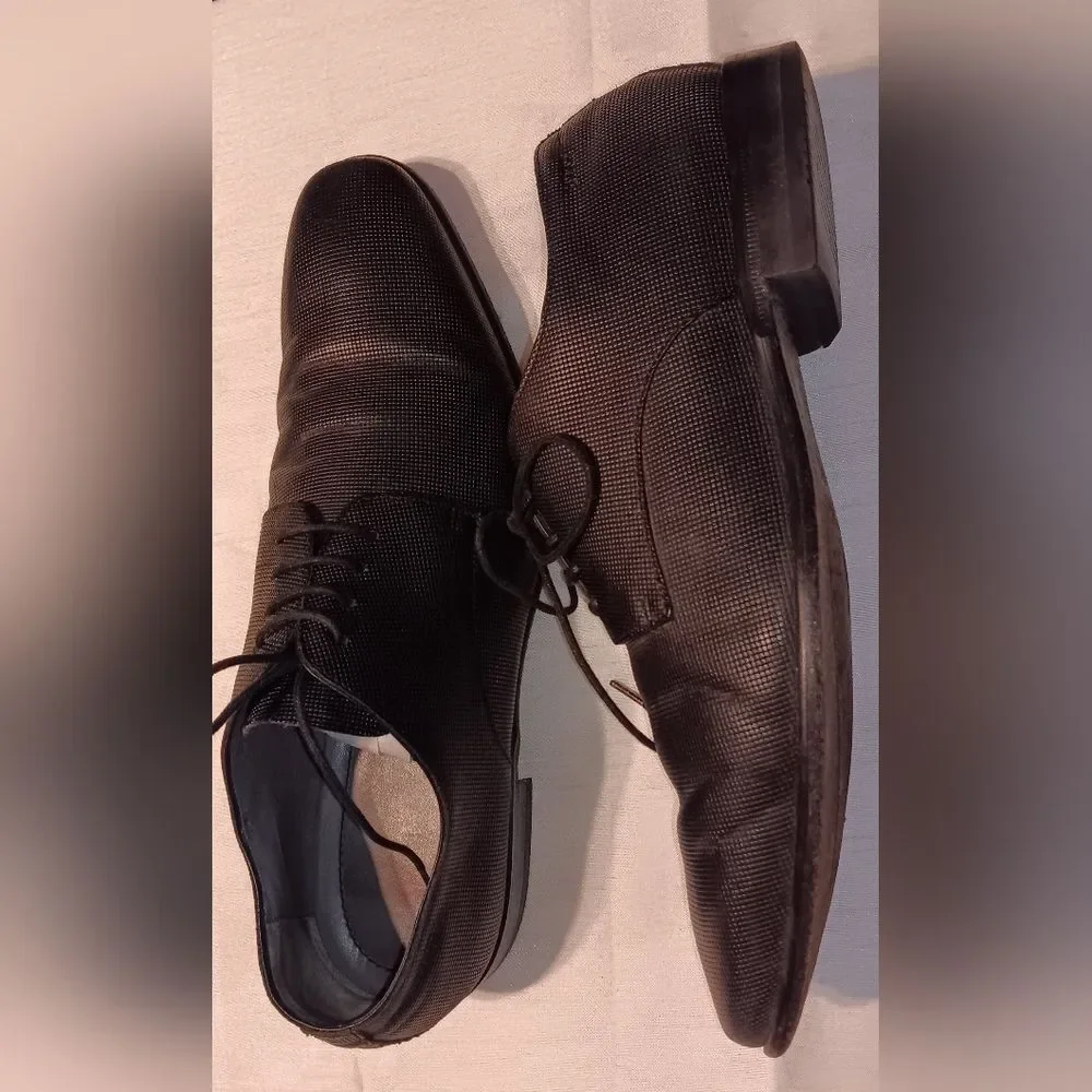 Hugo Boss Textured Leather Oxford Men's Size 10